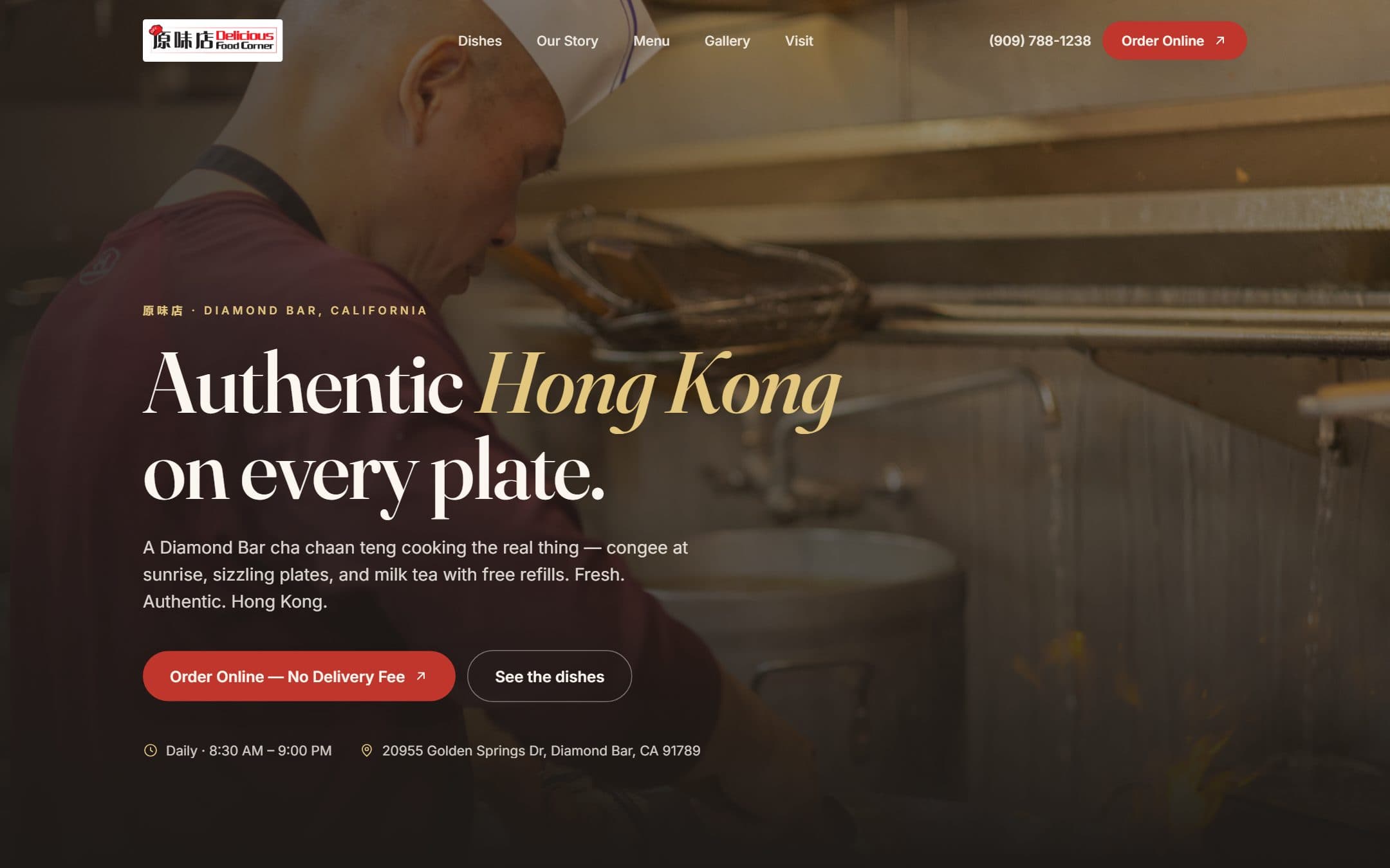 Delicious Food Corner — website by Aware Digital